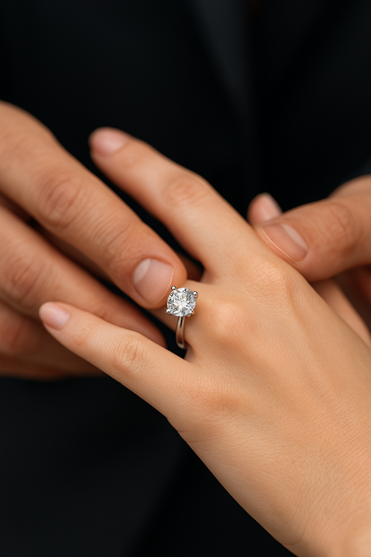 Classic Round Cut Promise Ring