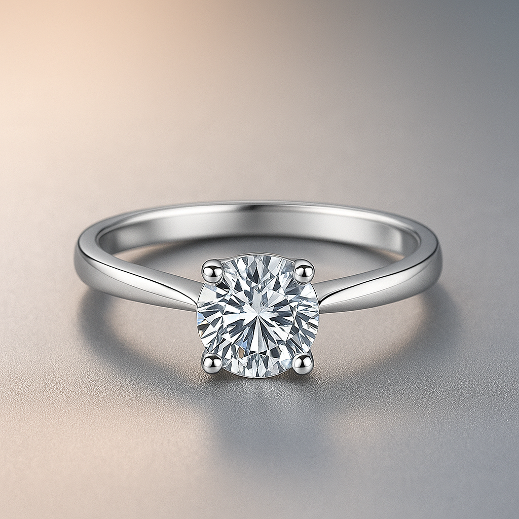 Classic Round Cut Promise Ring