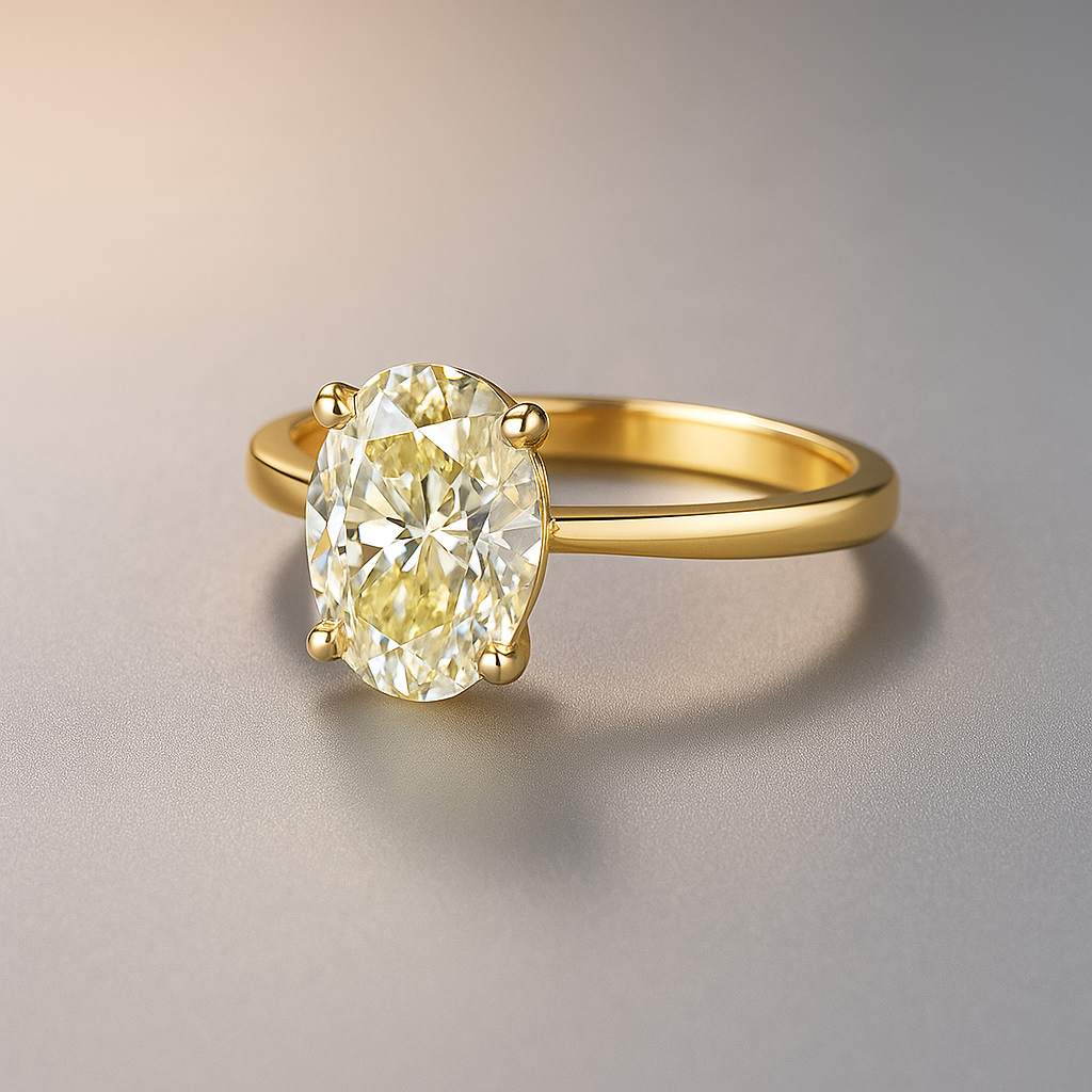 Luxury Oval Cut Promise Ring