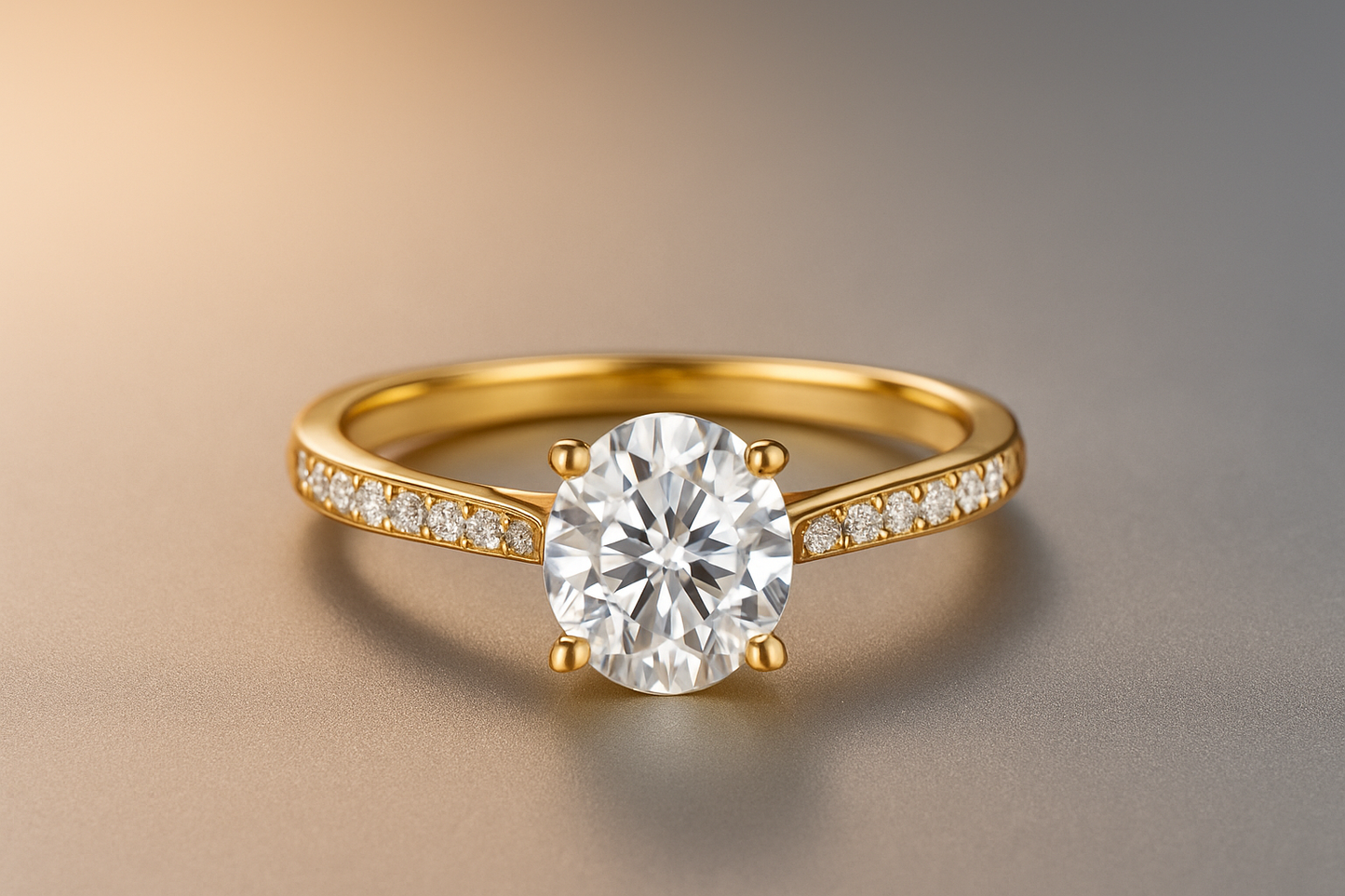 Round Cut Promise Ring