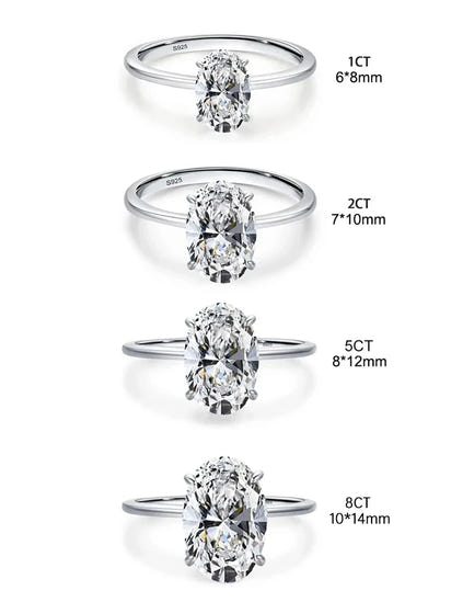 Gorgeous Oval Zircon Silver Ring™