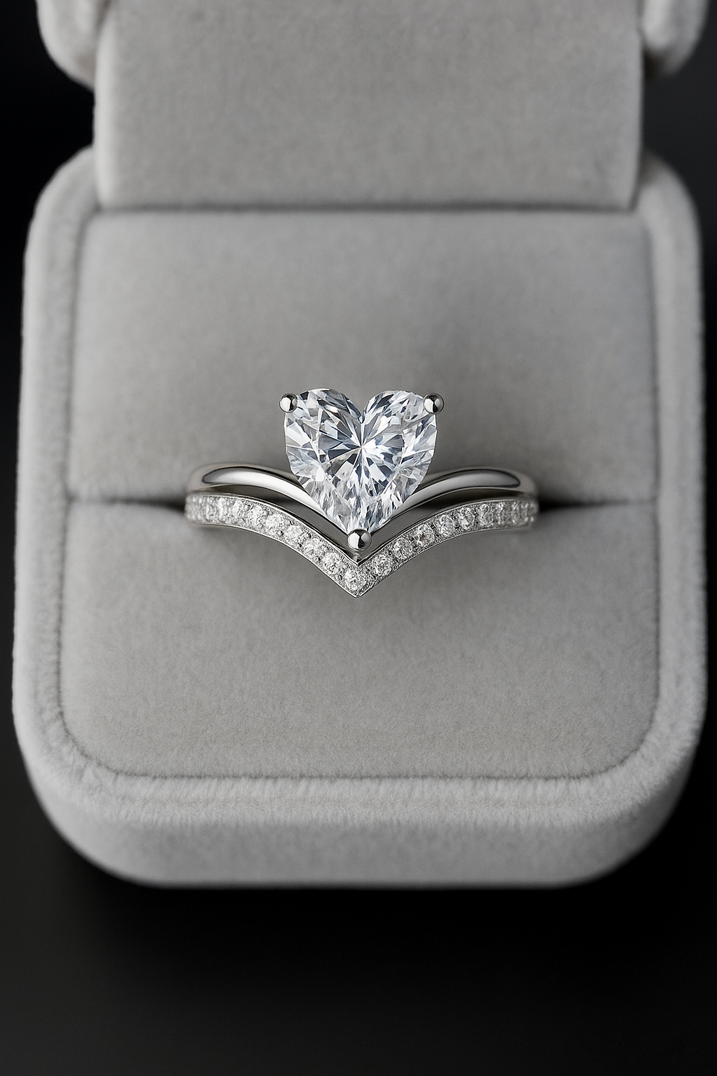 Timeless Heart Cut Promise Ring