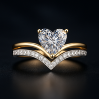Timeless Heart Cut Promise Ring