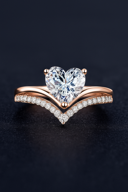 Timeless Heart Cut Promise Ring