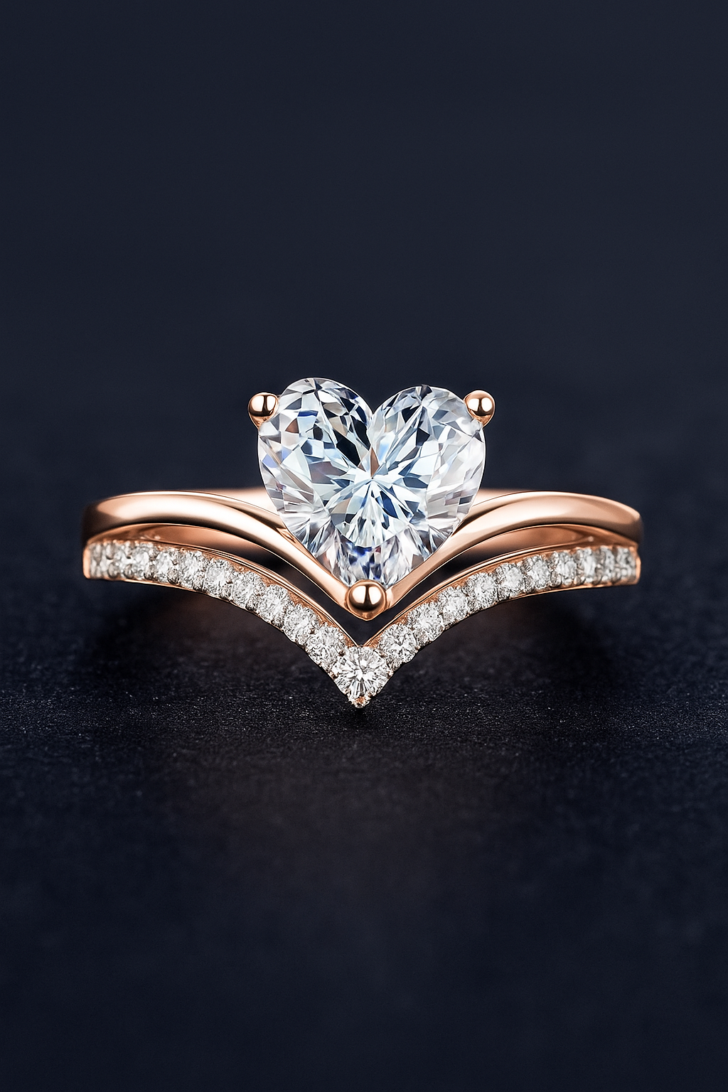 Timeless Heart Cut Promise Ring