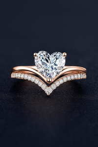 Timeless Heart Cut Promise Ring