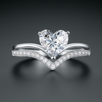 Timeless Heart Cut Promise Ring